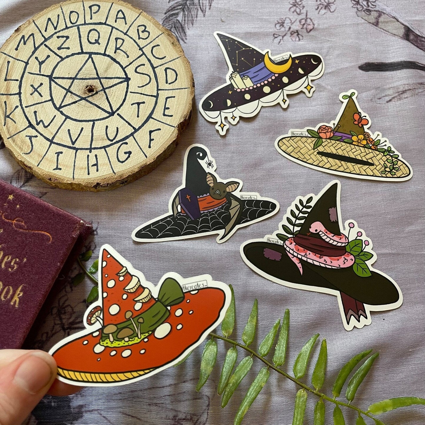 Witches Hat Stickers - Cloverdilly Kids