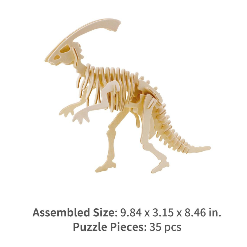 Longhorn Dino Wooden 3D Puzzle