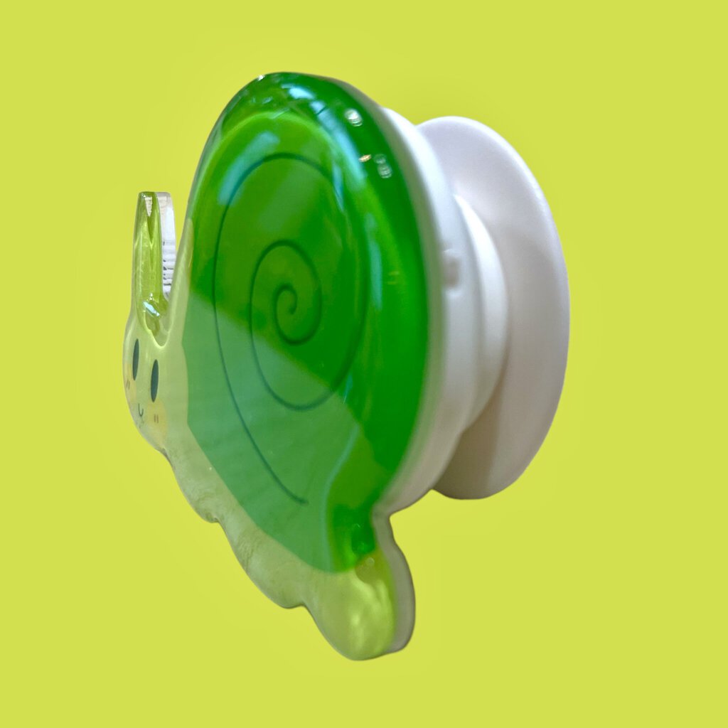 Snail Pop It Phone Stand - Green