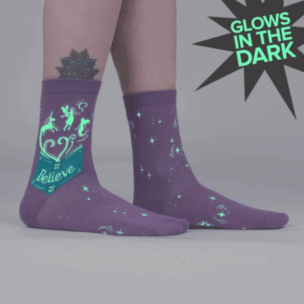 Glow In The Dark - Neverending Story Socks - Womens
