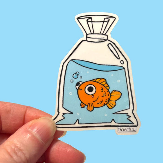 Little Goldfish Baggie Sticker
