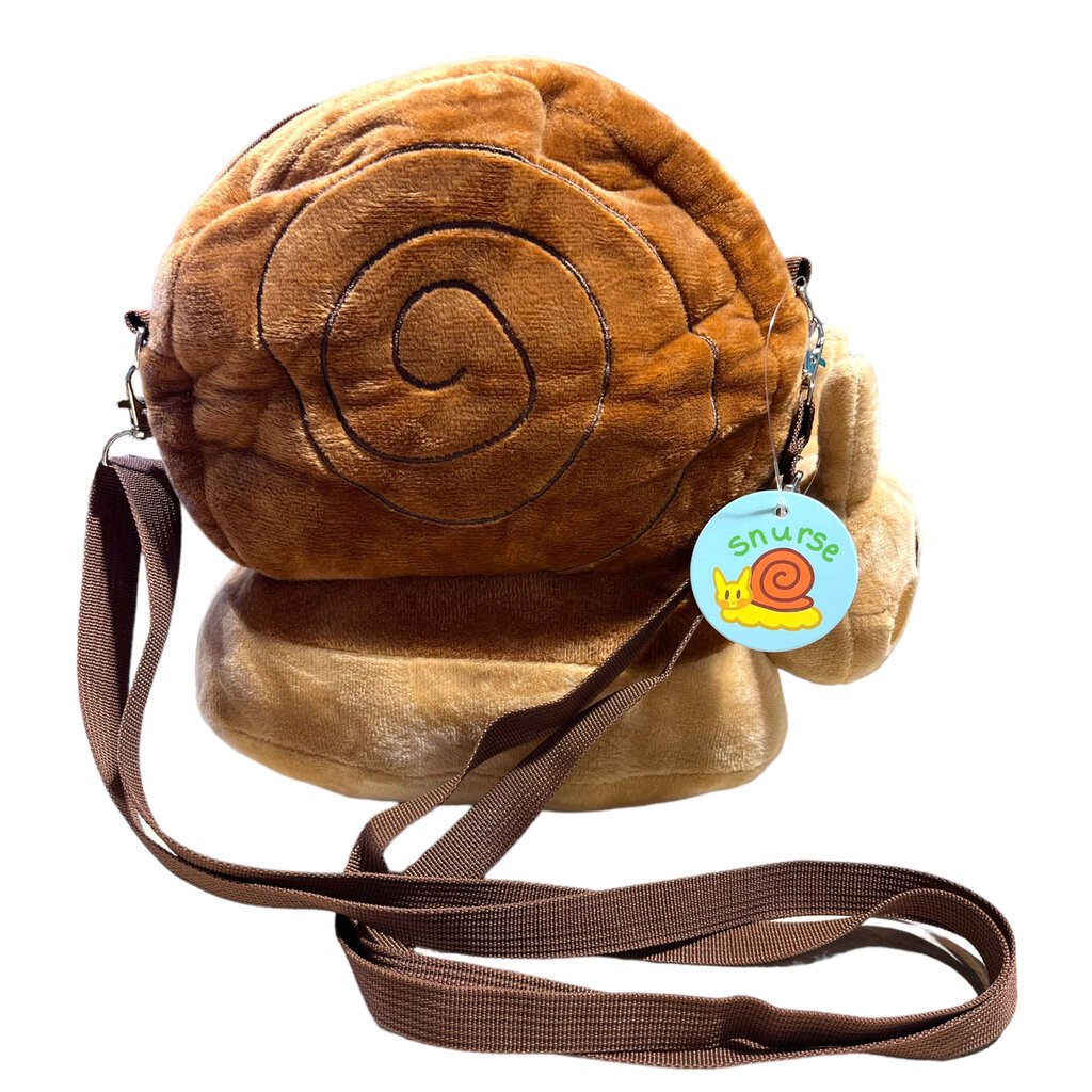 Plush Snail Purse - Brown Snurse