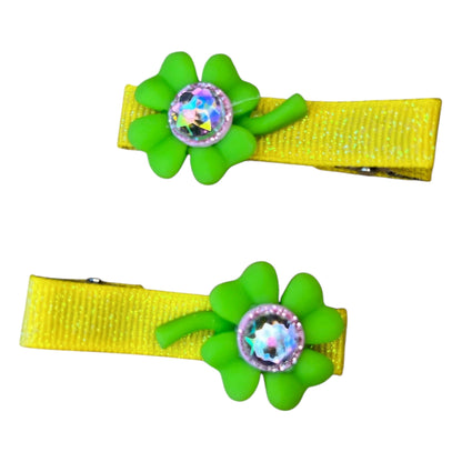 4 Leaf Clover Hair Clip - Cloverdilly Kids