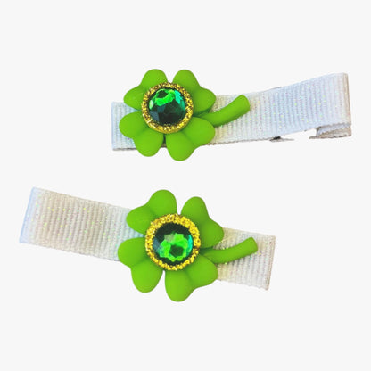 4 Leaf Clover Hair Clip - Cloverdilly Kids