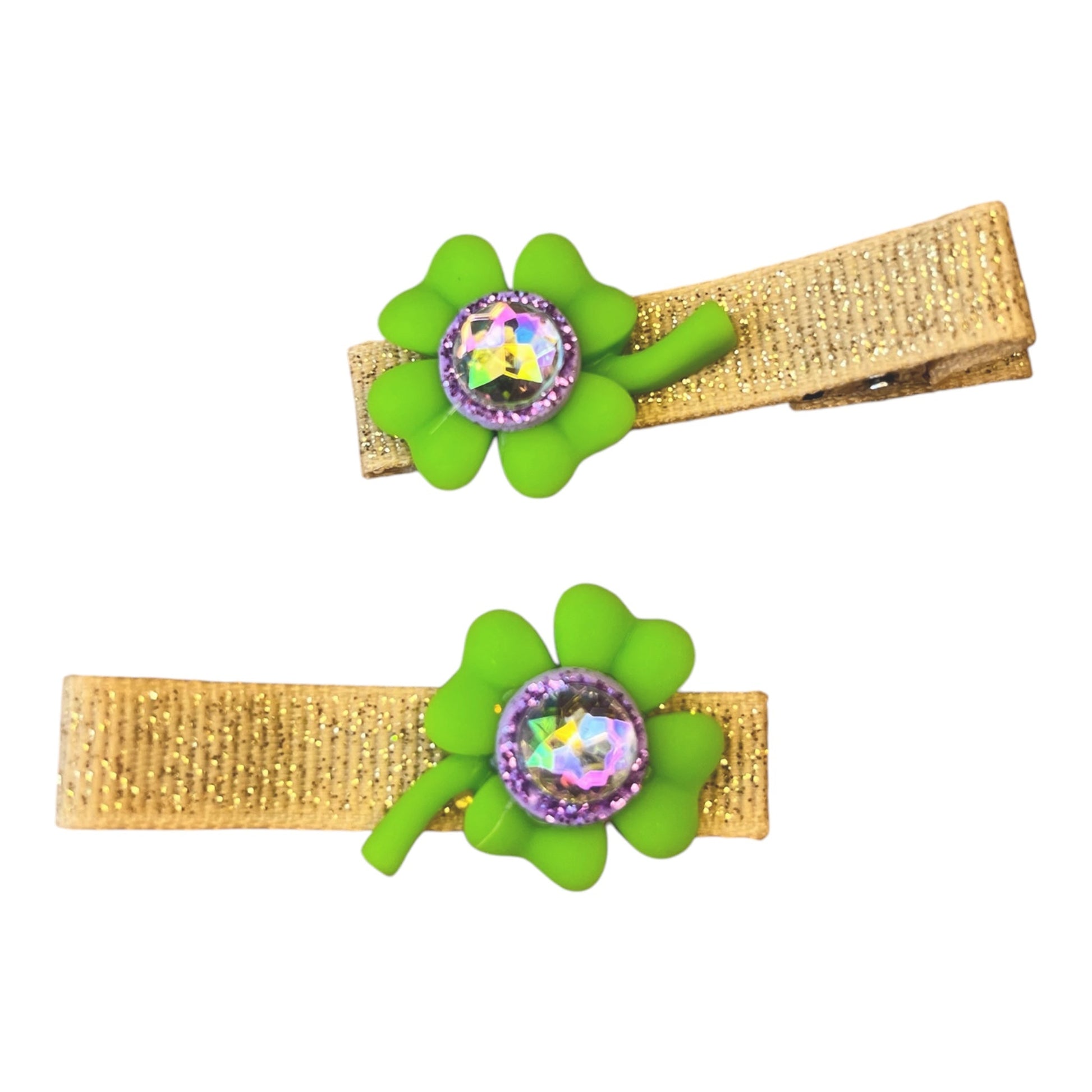 4 Leaf Clover Hair Clip - Cloverdilly Kids