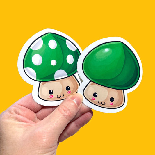 Mushroom Sticker Pack - Green