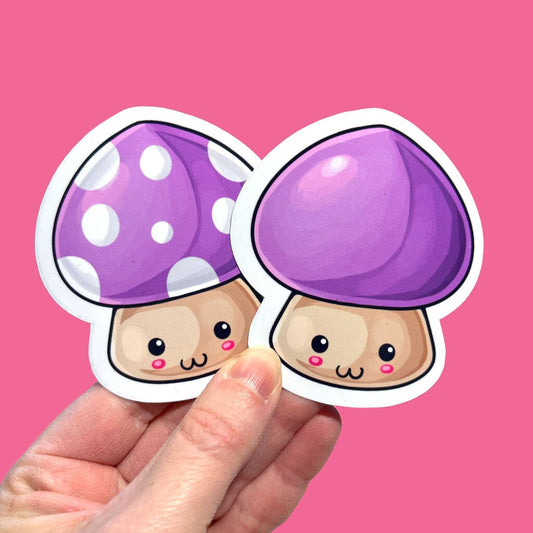 Mushroom Sticker Pack - Purple
