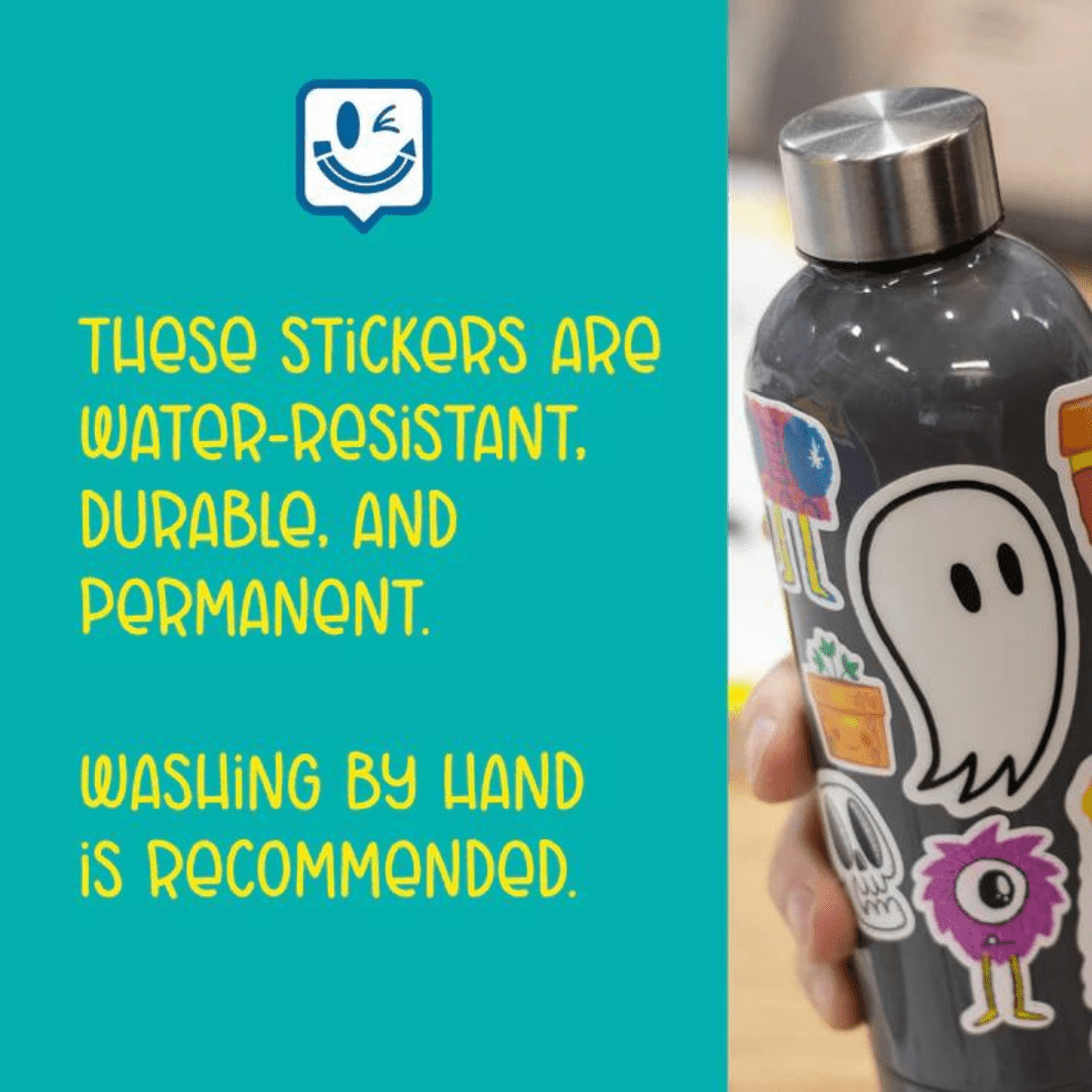 Bigfoot meets Fred the Ghost Sticker - Cloverdilly Kids