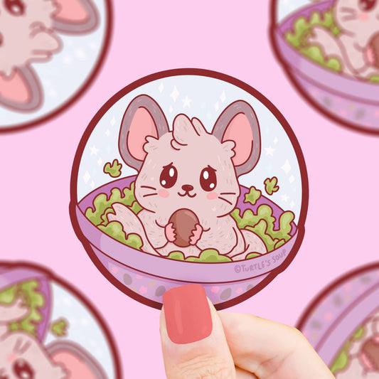 Chinchilla Capsule Prize Vinyl Sticker - Cloverdilly Kids