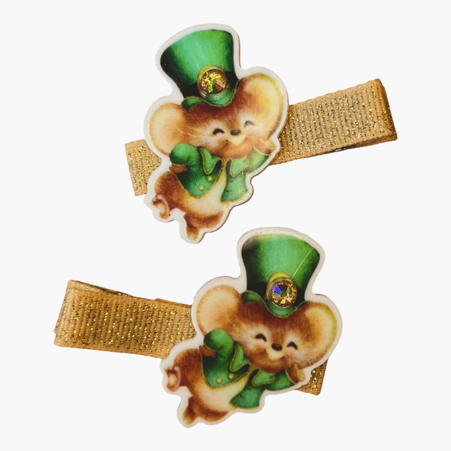 Dancing Mouse Hair Clips - Cloverdilly Kids