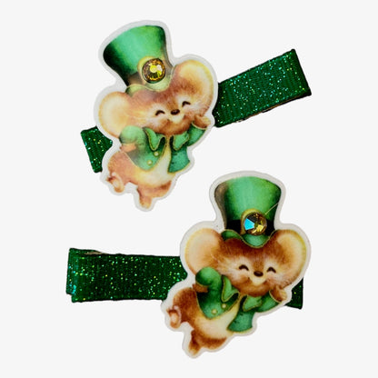 Dancing Mouse Hair Clips - Cloverdilly Kids