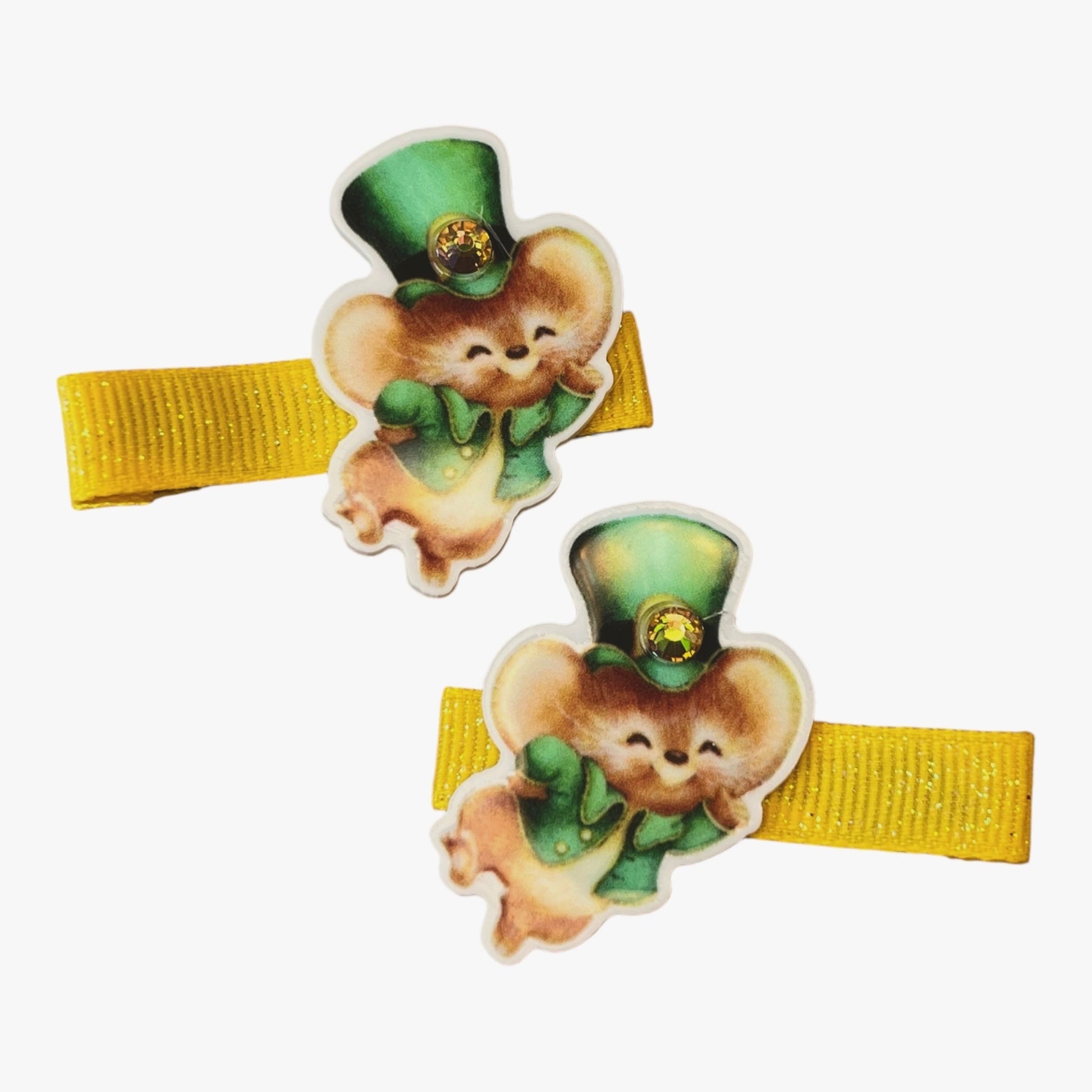 Dancing Mouse Hair Clips - Cloverdilly Kids