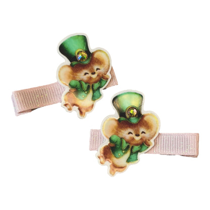 Dancing Mouse Hair Clips - Cloverdilly Kids