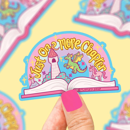 One More Chapter Book Vinyl Sticker - Cloverdilly Kids