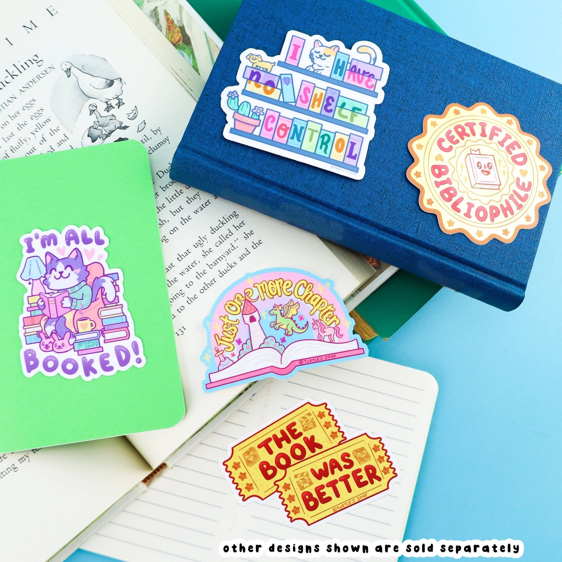 One More Chapter Book Vinyl Sticker - Cloverdilly Kids