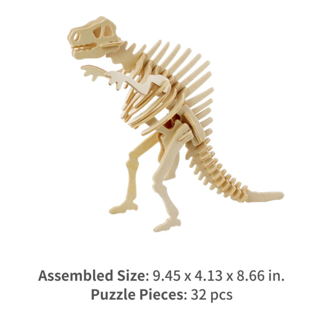 Rex Dino Wooden 3D Puzzle