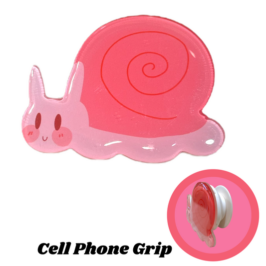 Snail Pop It Phone Stand - Pink