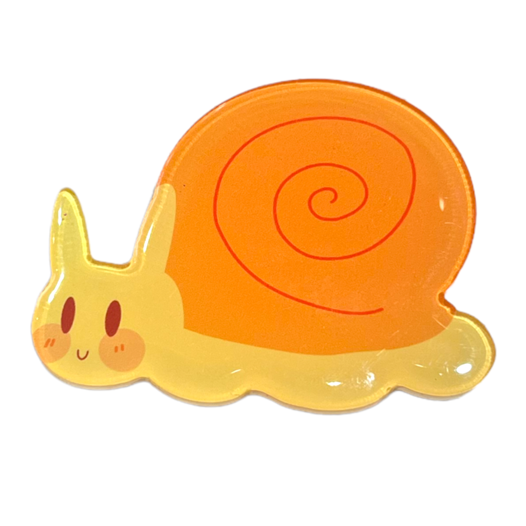 Snail Pop It Phone Stand - Yellow