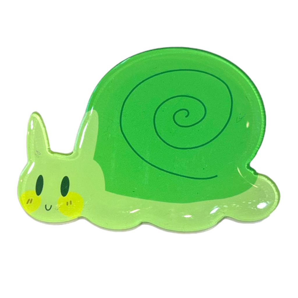Snail Pop It Phone Stand - Green
