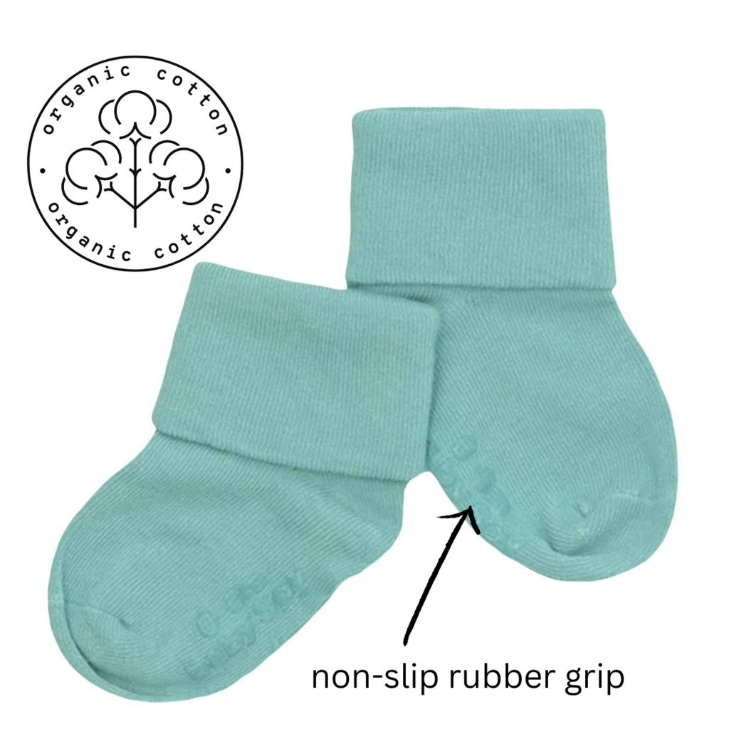 Baby Soy No-Slip Organic Socks (6-12mo)