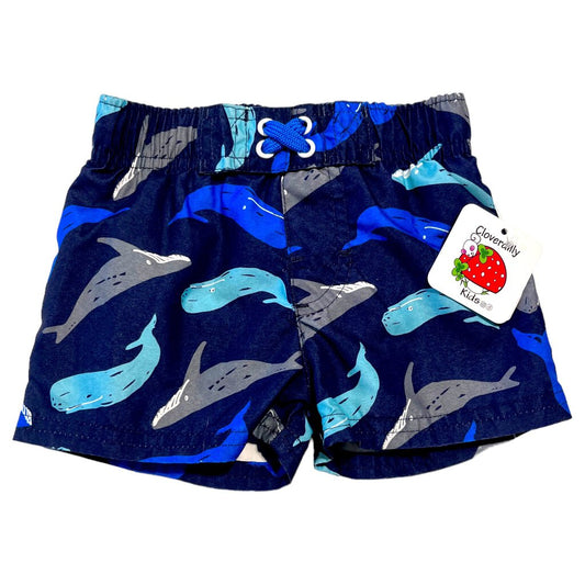 Blue Whale Toddler Swim Shorts (12mo)