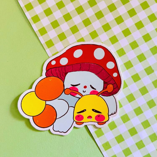Sleepy Marshall Mushroom Sticker