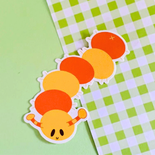Happy Little Caterpillar Sticker
