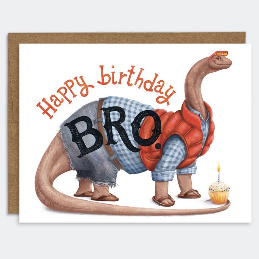 Happy Birthday Bro Card